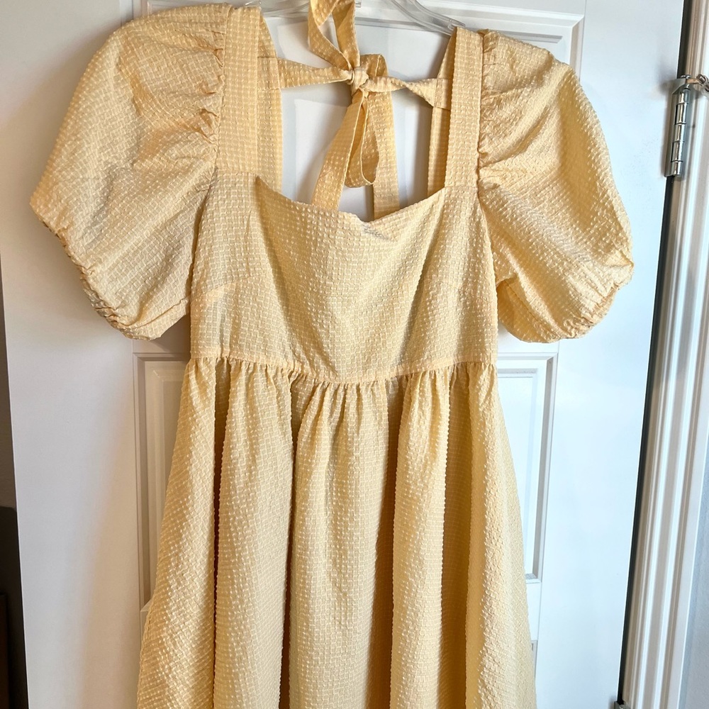 Yellow Gingham Dress